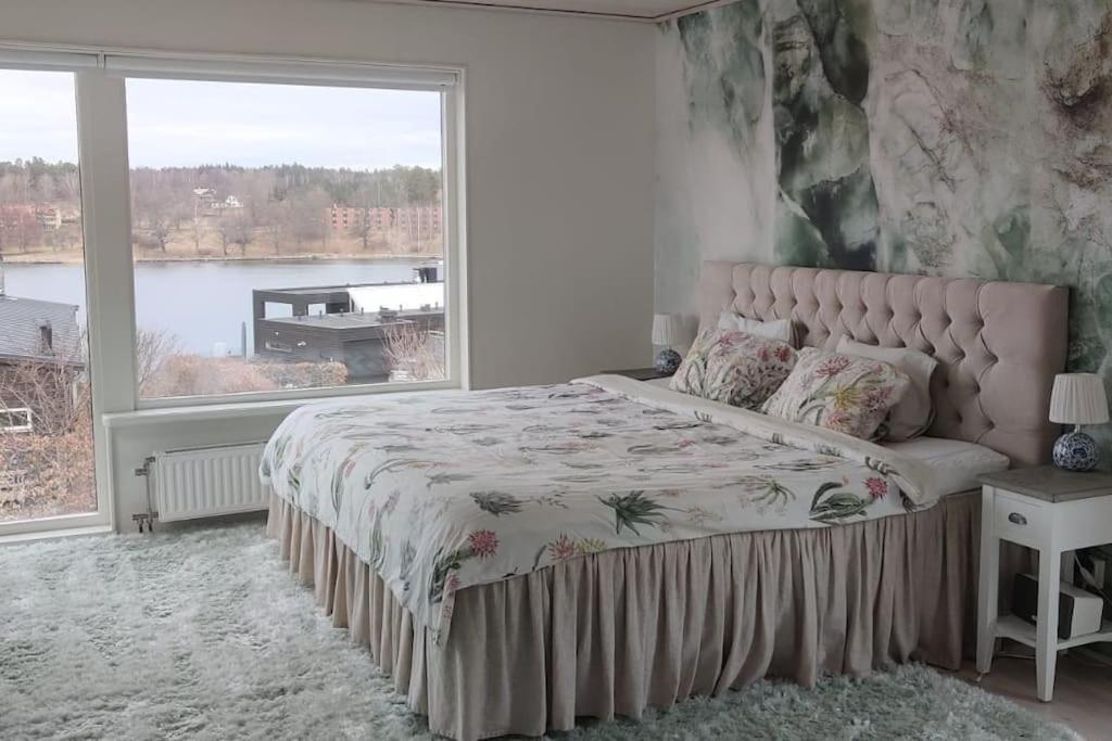 Water Facing Villa With Pool & Sauna Lidingö المظهر الخارجي الصورة